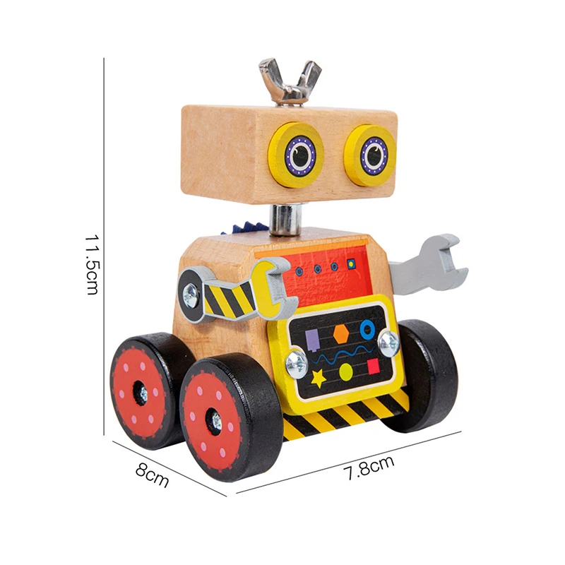 Montessori-Schraubspielzeug Roboterfahrzeug Mit Werkzeug – Lernspielzeug Montessori-Schraubspielzeug Roboterfahrzeug Mit Werkzeug – Lernspielzeug - Image 6