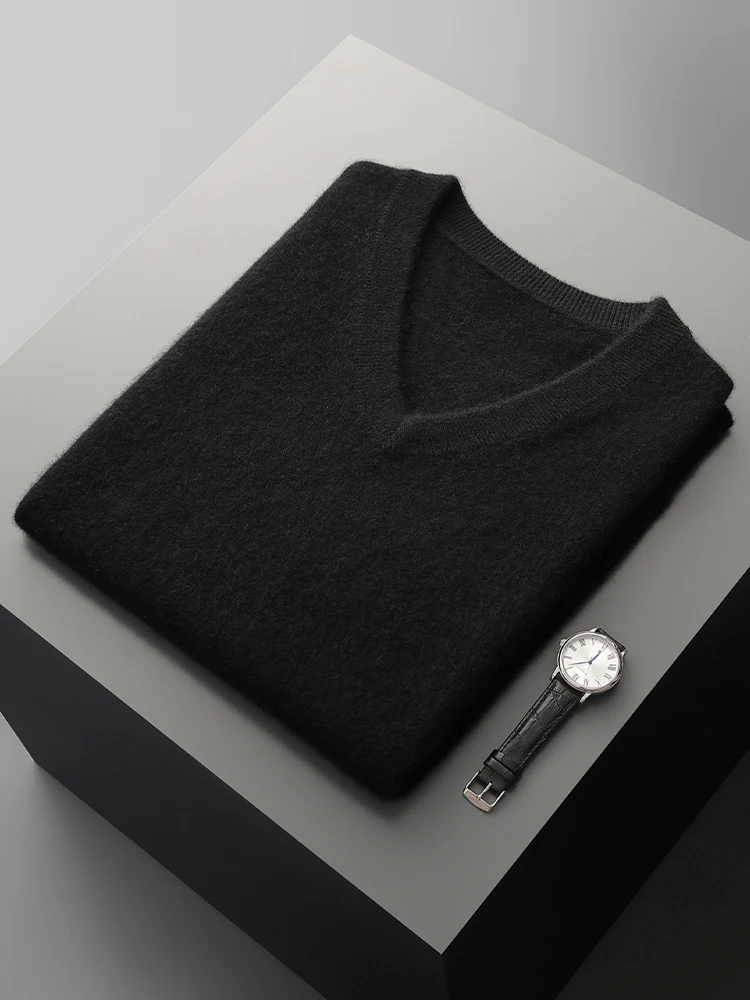Männer Wolle V-Ausschnitt Pullover Weste Pullover Herbst Winter Grundlegende Casual Kaschmir 100% Merino Wolle Gestrickte Weiche Ärmellose Weste Top Männer Wolle V-Ausschnitt Pullover Weste Pullover Herbst Winter Grundlegende Casual Kaschmir 100% Merino Wolle Gestrickte Weiche Ärmellose Weste Top - Image 7