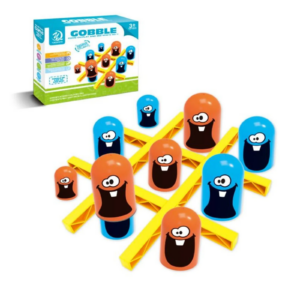 Strategies piel Lernspiel zeug für Kinder Tic Tac Toe Cartoon Denken Training Gobblet Gobbler Brettspiel groß essen kleines Spiel