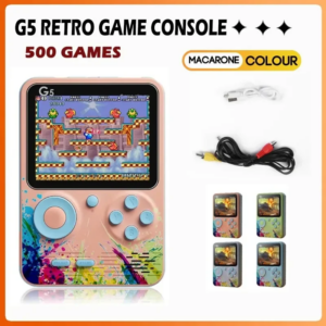 G5 Handheld Game Console With 500 Classic Retro Games 3.0Inch Screen Portable Gamepad 1020mAH Rechargeable Battery Festival Gift