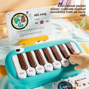 Baby-Musikinstrumente Montessori Elektronisches Multifunktionales Musik-Taschenklavier Lernspielzeug Pädagogische Spiele für Kinder