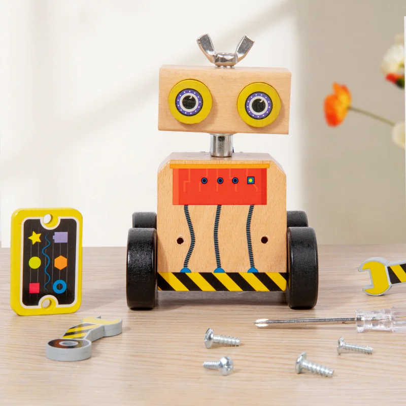 Montessori-Schraubspielzeug Roboterfahrzeug Mit Werkzeug – Lernspielzeug Montessori-Schraubspielzeug Roboterfahrzeug Mit Werkzeug – Lernspielzeug - Image 3