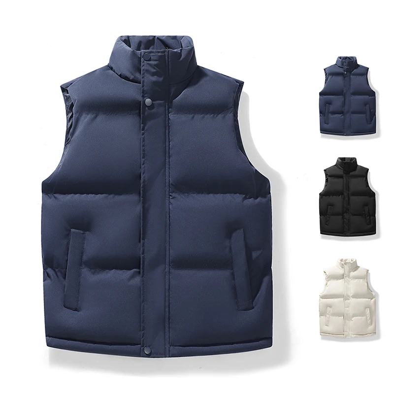 Herren-Bestseller Daunen-Baumwoll-Pullover Im Westenstil, Dick, Warm, Für Herbst Und Winter, Neuer Baumwollmantel Herren-Bestseller Daunen-Baumwoll-Pullover Im Westenstil, Dick, Warm, Für Herbst Und Winter, Neuer Baumwollmantel - Image 5