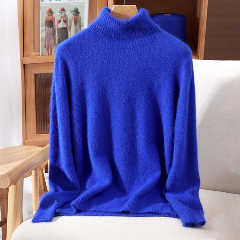 Herbst Und Winter Nerz Kaschmir Pullover Frauen Hochgeschlossenen Pullover Pullover Lose Bodenbildung Wolle Mantel Warme Plus Größe Herbst Und Winter Nerz Kaschmir Pullover Frauen Hochgeschlossenen Pullover Pullover Lose Bodenbildung Wolle Mantel Warme Plus Größe - Image 27
