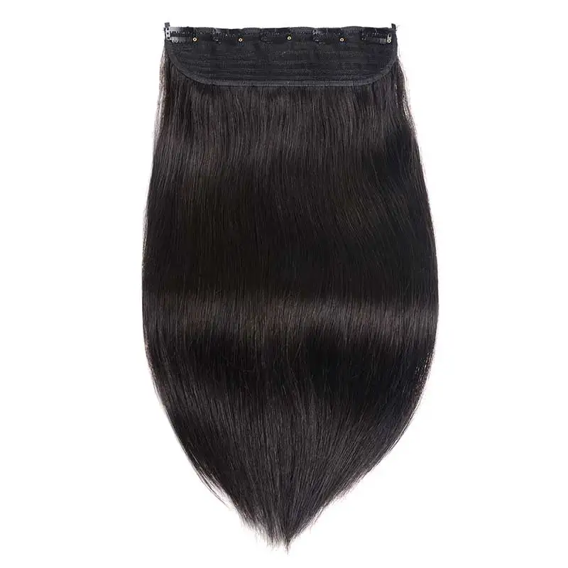 Doreen 100G 120G Brazilian Hair Clip In One Piece Real Human Hair Extensions 14 To 22Inch 1Pc 5 Clips Dark Brown Hair Clip On Doreen 100G 120G Brazilian Hair Clip In One Piece Real Human Hair Extensions 14 To 22Inch 1Pc 5 Clips Dark Brown Hair Clip On - Image 10