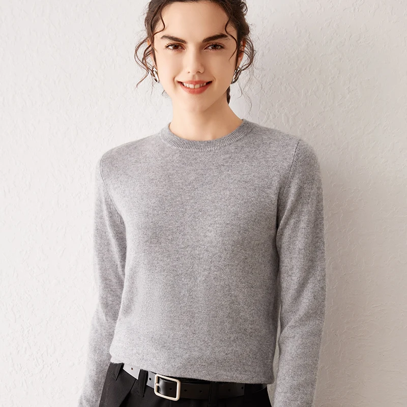 Damen 100% Reiner Kaschmir-Pullover 2026 Herbst Winter Rundhals Langarm Warm Weich Gestrickter Pullover Neue Strick-Oberteile Damenkleidung Damen 100% Reiner Kaschmir-Pullover 2026 Herbst Winter Rundhals Langarm Warm Weich Gestrickter Pullover Neue Strick-Oberteile Damenkleidung – Bild 7
