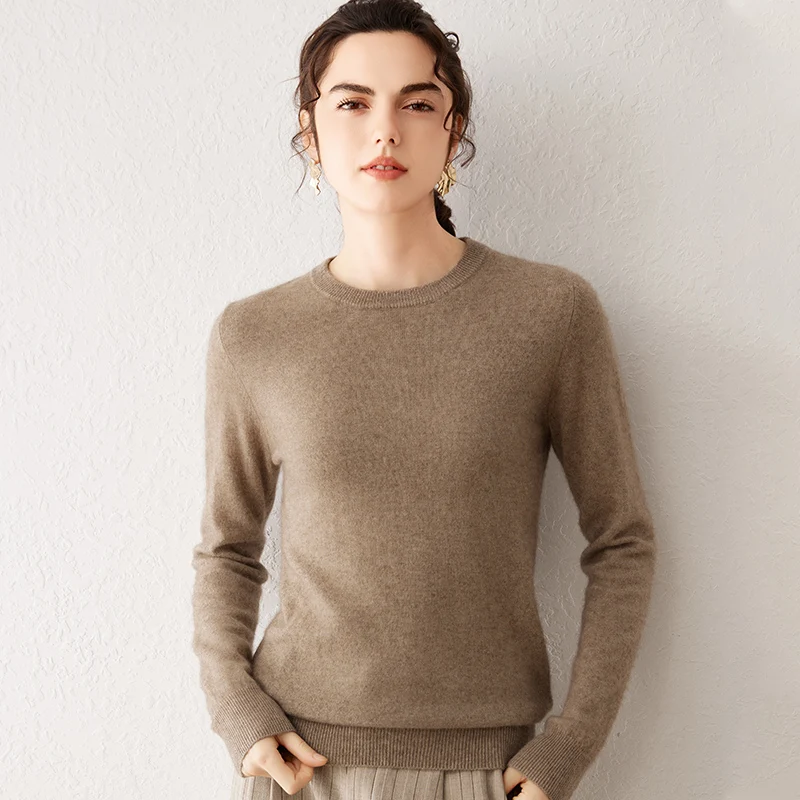 Damen 100% Reiner Kaschmir-Pullover 2026 Herbst Winter Rundhals Langarm Warm Weich Gestrickter Pullover Neue Strick-Oberteile Damenkleidung Damen 100% Reiner Kaschmir-Pullover 2026 Herbst Winter Rundhals Langarm Warm Weich Gestrickter Pullover Neue Strick-Oberteile Damenkleidung – Bild 17