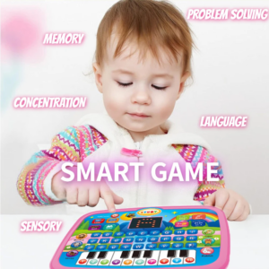Bildungstablett-Spielzeug für Kinder, Alphabetisierung ab 3 Jahren, Mathematik, Musiklernen, Doppel als elektronische Tastatur, Geburtstags-Weihnachtsgeschenk
