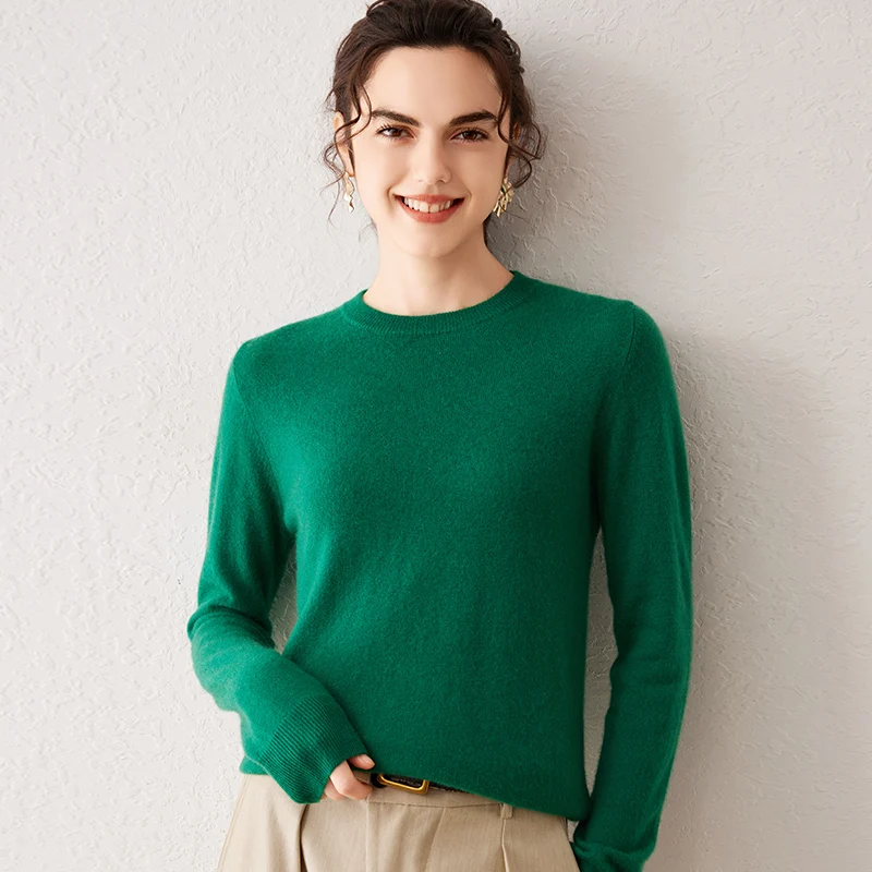Damen 100% Reiner Kaschmir-Pullover 2026 Herbst Winter Rundhals Langarm Warm Weich Gestrickter Pullover Neue Strick-Oberteile Damenkleidung Damen 100% Reiner Kaschmir-Pullover 2026 Herbst Winter Rundhals Langarm Warm Weich Gestrickter Pullover Neue Strick-Oberteile Damenkleidung – Bild 6