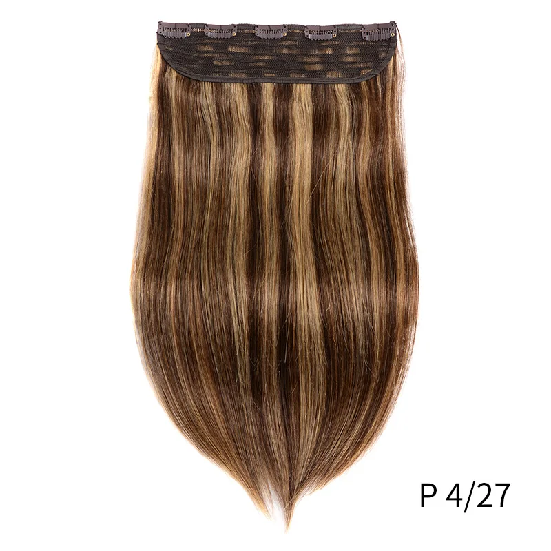 Doreen 100G 120G Brazilian Hair Clip In One Piece Real Human Hair Extensions 14 To 22Inch 1Pc 5 Clips Dark Brown Hair Clip On Doreen 100G 120G Brazilian Hair Clip In One Piece Real Human Hair Extensions 14 To 22Inch 1Pc 5 Clips Dark Brown Hair Clip On - Image 13