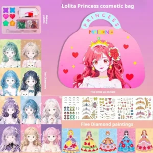 Mädchen Ruhig Prinzessin Buch Spielzeug Papier Puppe Dress UP Spiel Buch Kinder DIY Handgemachte Aufkleber Pädagogisches Spielzeug Für Kind