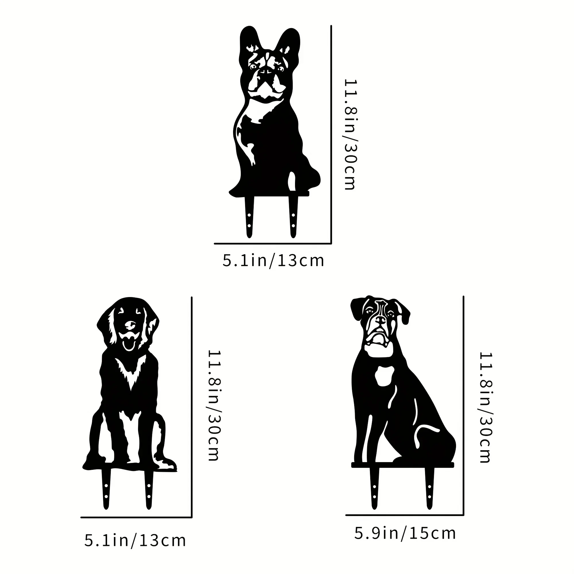 Tiki – Inspirierte Dobermann Pinscher-Rasenpfähle Für Den Hinterhof – Metallkunst Für Hunde Für Den Garten, Als Bezaubernde Festival-Dekoration Und Hofdekorationen Tiki – Inspirierte Dobermann Pinscher-Rasenpfähle Für Den Hinterhof – Metallkunst Für Hunde Für Den Garten, Als Bezaubernde Festival-Dekoration Und Hofdekorationen - Image 2
