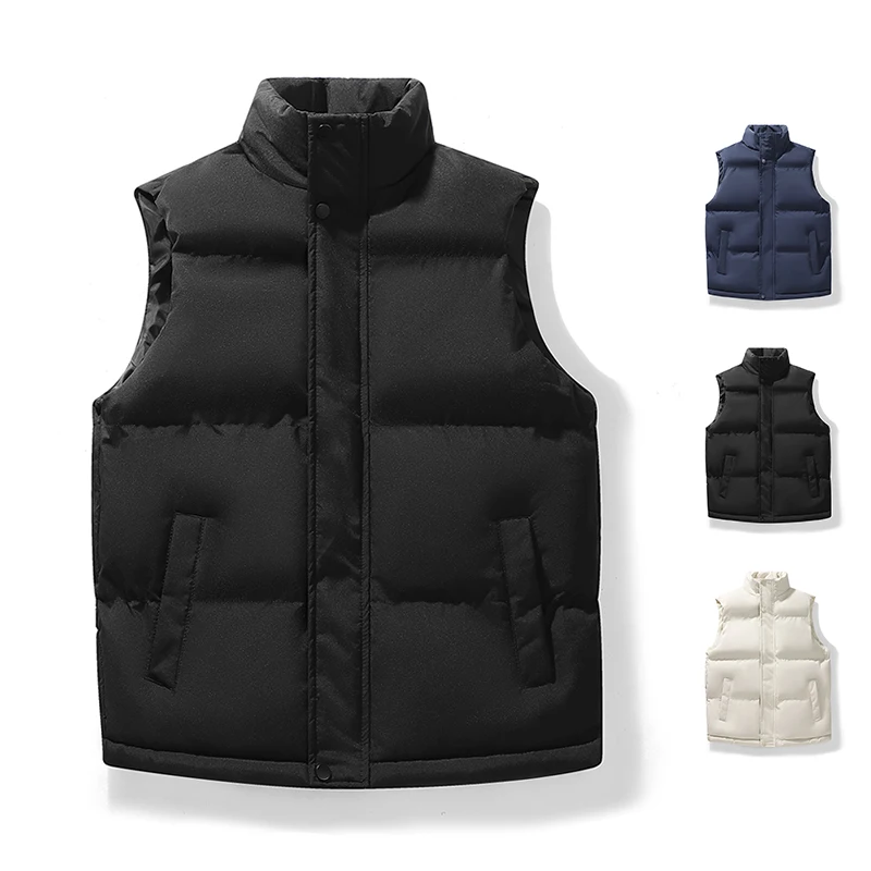 Herren-Bestseller Daunen-Baumwoll-Pullover Im Westenstil, Dick, Warm, Für Herbst Und Winter, Neuer Baumwollmantel Herren-Bestseller Daunen-Baumwoll-Pullover Im Westenstil, Dick, Warm, Für Herbst Und Winter, Neuer Baumwollmantel - Image 4