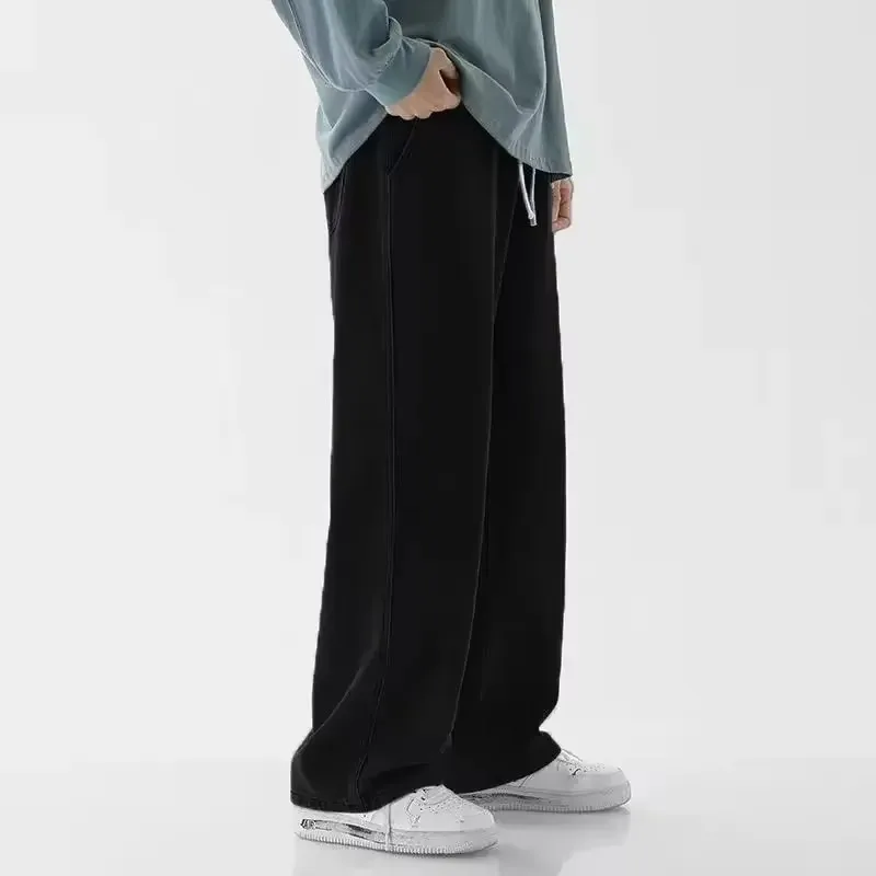 Korean Style Streetwear New Fashion Baggy Casual Men Jeans High Street Harajuku Denim Trousers Men Brand pants Black grey Blue - Image 10