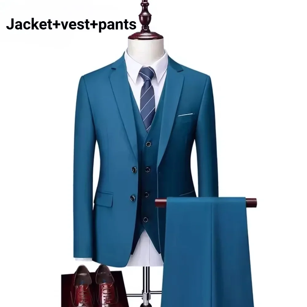 Herren Anzug 3-Teilig, Leicht, Slim Fit: Sakko, Weste Und Hose Herren Anzug 3-Teilig, Leicht, Slim Fit: Sakko, Weste Und Hose - Image 6