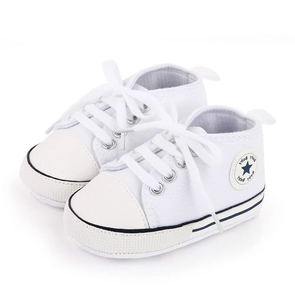 New Baby Shoes Boys Girls Classic Canvas Casual Sneakers Spring Newborn First Walker Toddler Soft Sole Non-Slip Walking Shoes - Image 23