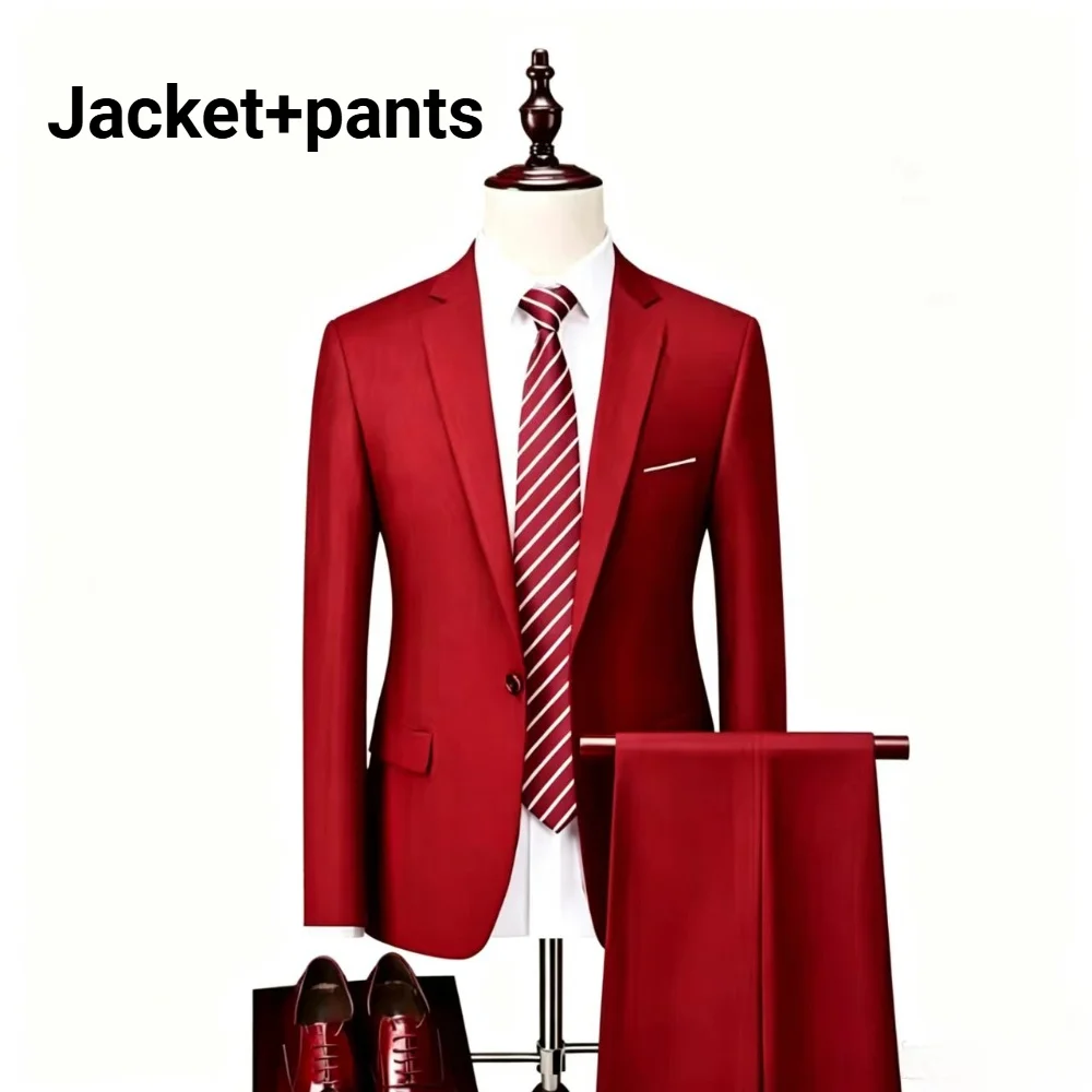 Herren Anzug 3-Teilig, Leicht, Slim Fit: Sakko, Weste Und Hose Herren Anzug 3-Teilig, Leicht, Slim Fit: Sakko, Weste Und Hose - Image 19