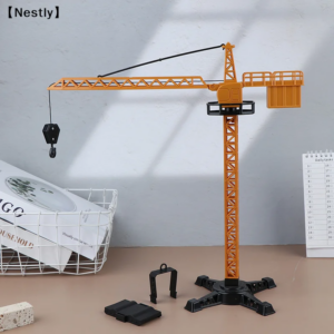 Boys Gift Plastic Engineering Diecast Tower Crane Classic Construction Model Vehicle Loader Tractor Excavator Toys〔Nest〕
