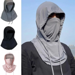 Sommer Eisseide Vollgesichts-Sonnenschutzhut Gesichtsmaske Outdoor Wandern und Camping UV-Schutzhut Nackenschutz Unisex Schutzhut