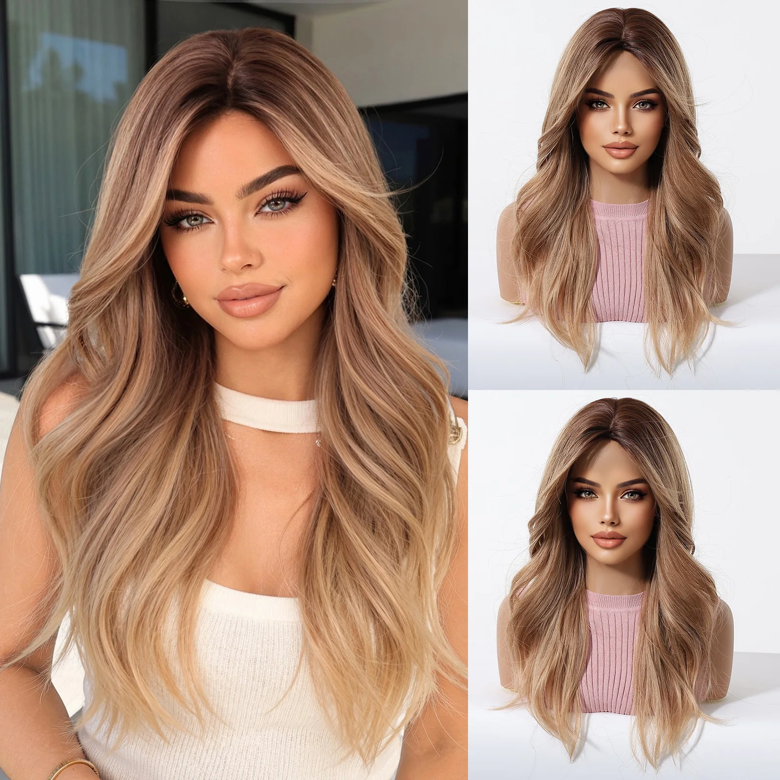 Allbell Magique Blue Hair Wig With Bangs Long Wavy Synthetic Wig Baby Blue Curly Wig For Women Daily Party Use Heat Resistant Allbell Magique Blue Hair Wig With Bangs Long Wavy Synthetic Wig Baby Blue Curly Wig For Women Daily Party Use Heat Resistant - Image 17