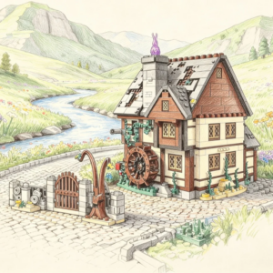 2026 Neue Kreative Schloss-Bausteine; Fantasy Retro-Architektur Ornament DIY Kreatives Spielzeug, Geschenk