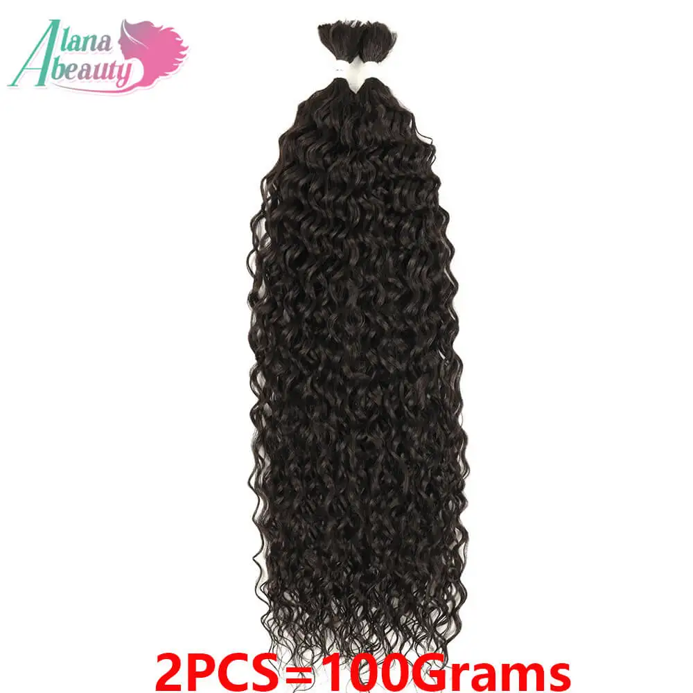 2Pcs 30Inch Synthetic Braiding Hair Deep Wave 100G No Weft Organic Fiber Hair Bundles Kinky Curly Braiding Hair For Boho Braids 2Pcs 30Inch Synthetic Braiding Hair Deep Wave 100G No Weft Organic Fiber Hair Bundles Kinky Curly Braiding Hair For Boho Braids - Image 10
