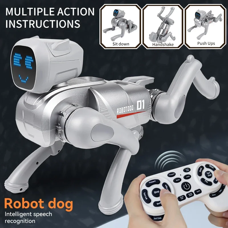 Ki-Roboterhund Mit Sprachsteuerung, 20 Programmierbaren Aktionen, Liedern Und Geschichten Ki-Roboterhund Mit Sprachsteuerung, 20 Programmierbaren Aktionen, Liedern Und Geschichten