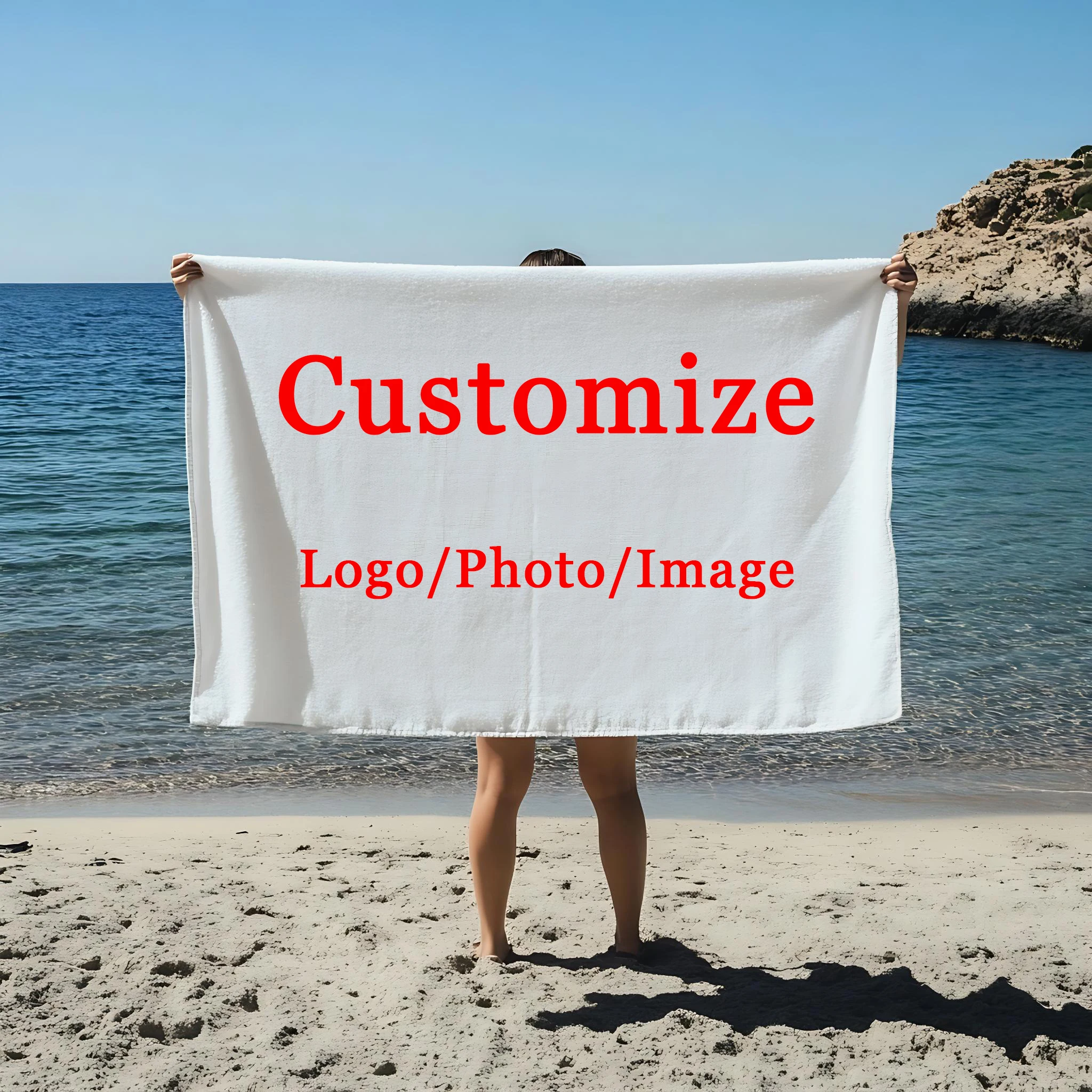 Benutzerdefiniertes Foto-Strandtuch, Familien-Haustier-Foto, Personalisierbar, Leicht, Mikrofaser, Outdoor-Schwimmgeschenke, Schnell Trocknendes Badetuch Benutzerdefiniertes Foto-Strandtuch, Familien-Haustier-Foto, Personalisierbar, Leicht, Mikrofaser, Outdoor-Schwimmgeschenke, Schnell Trocknendes Badetuch
