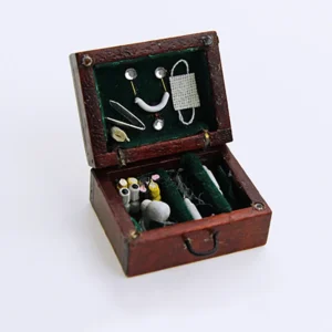 1/12 Puppenhaus Miniatur Medical Box Kit Simulation Möbel Arzt Modell Spielzeug für Mini-Dekoration Puppenhaus Zubehör
