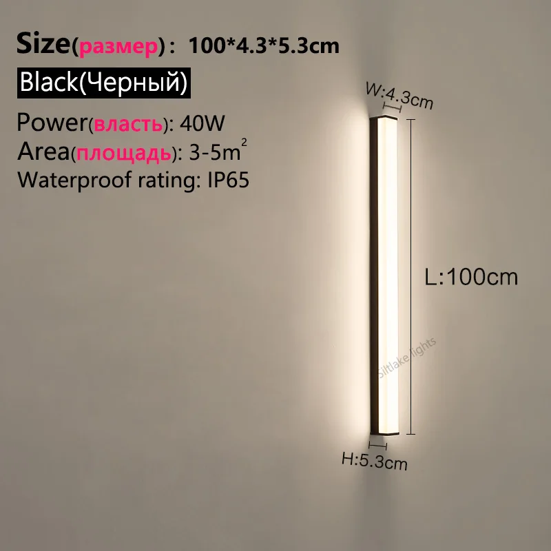 Led-Außenwandleuchte, Modern, Wasserdicht, Ip65, Villa, Veranda, Garten, Terrasse, Exterio, Wandleuchte, Regenfest, Vor Der Garagentorlampe Led-Außenwandleuchte, Modern, Wasserdicht, Ip65, Villa, Veranda, Garten, Terrasse, Exterio, Wandleuchte, Regenfest, Vor Der Garagentorlampe - Image 8