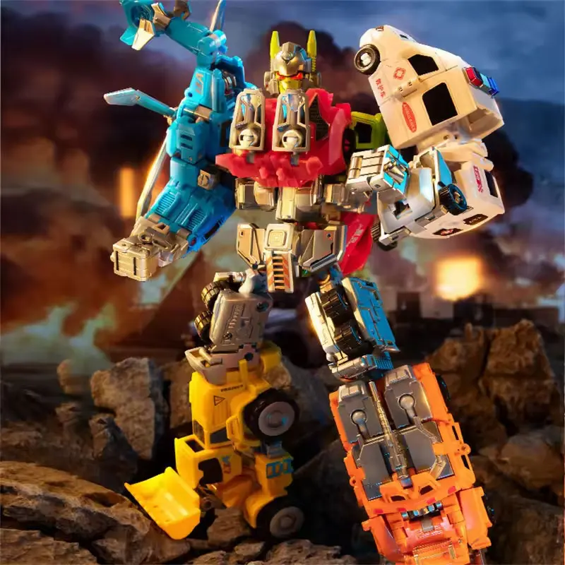 Transformation Toy Robot 6 In 1 Suit Rescue Deformation Team Combined Robot Toy Alloy Version Customized Birthday Gift Transformation Toy Robot 6 In 1 Suit Rescue Deformation Team Combined Robot Toy Alloy Version Customized Birthday Gift - Image 3