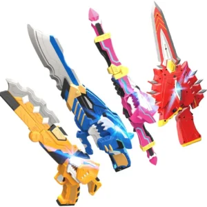 Mini Special Agent Team Spielzeug für Jungen, die Mecha Waffen verwandeln, Schwert, Lichtpistole, Schwert, Max, Kinderspielset, Sammlerstück