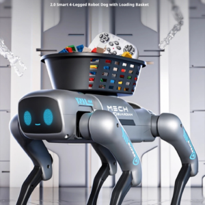 2026 New Ai Intelligent Smart Robot Dog Remote Control Toy Programmable With Loading Basket For Boys Birthday Festival Gift