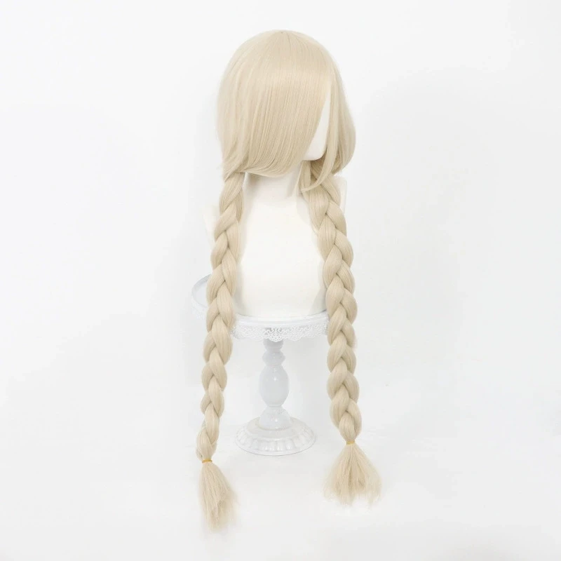 Cosplay-Perücke Azur Lane Anime-Perücke Owari Lange Blonde Synthetische Perücke Mit Simulierter Kopfhaut Flauschig Und Voluminös Doppelt Geflochtene Cosplay-Perücke Cosplay-Perücke Azur Lane Anime-Perücke Owari Lange Blonde Synthetische Perücke Mit Simulierter Kopfhaut Flauschig Und Voluminös Doppelt Geflochtene Cosplay-Perücke - Image 5