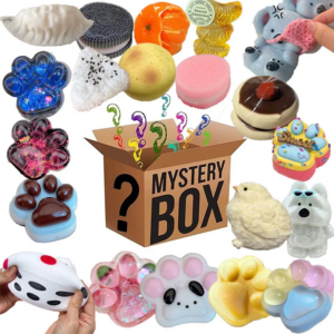 Mystery Fidget Toy Kawaii Katzenpfote, simuliertes Essen, Antistress-Fuß-Squishy-Spielzeug, Quetschspielzeug, Mochi-Squishy, Stressabbau-Spielzeug