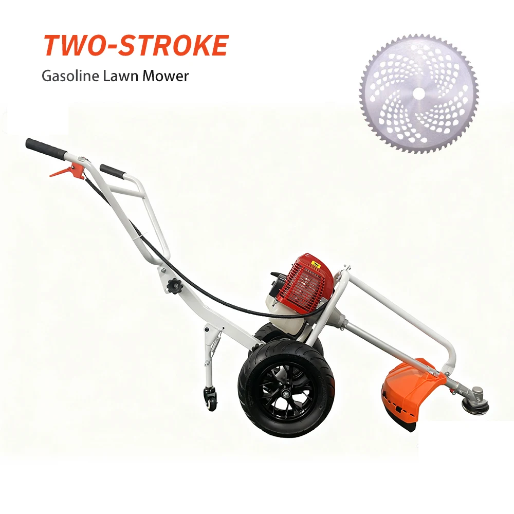 Hand-Pushed Lawn Mower 2-Stroke 4-Stroke Grass Cutter Lawn Trimmer Wheeled Lawn Mower Push-Type Portable Land-Clearing Weeder Hand-Pushed Lawn Mower 2-Stroke 4-Stroke Grass Cutter Lawn Trimmer Wheeled Lawn Mower Push-Type Portable Land-Clearing Weeder - Image 3