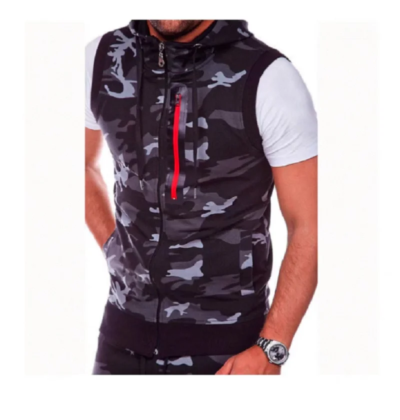 2025 Neue Mode Zipper Strickjacke Pullover Herren Ärmellose Weste Mit Kapuze Jacke Plus Größe S-4Xl Streetwear Weste Hoodies 2025 Neue Mode Zipper Strickjacke Pullover Herren Ärmellose Weste Mit Kapuze Jacke Plus Größe S-4Xl Streetwear Weste Hoodies - Image 6