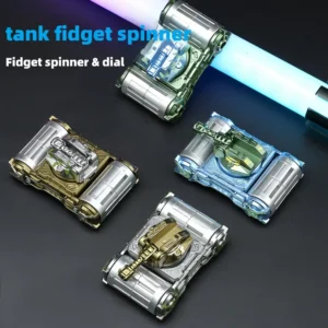 Kinderspielzeug | Kreativer Mecha-Fingerspinner für Kinder | Simuliertes Panzerrad mit Sound zur Entspannung und als Entlüftungsspielzeug