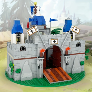 Kreatives DIY mittelalterliches römisches Ritterschloss-Bauset-Modell, Weihnachten, Halloween und Geburtstagsgeschenk, militärisches Sammlerspielzeug