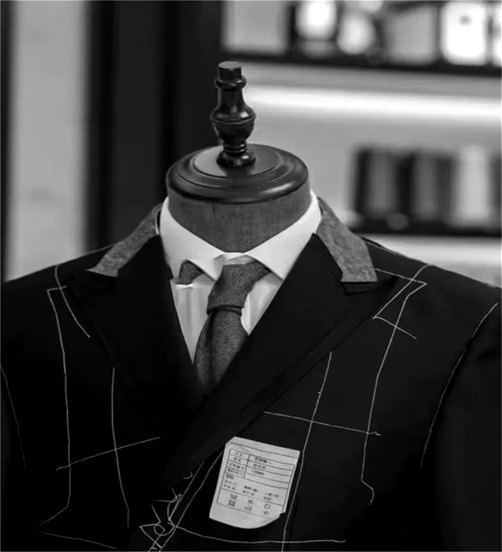 Herrenanzug Mit Jacquard-Muster, 3-Teilig, Slim Fit – Für Hochzeit Und Abschlussball Herrenanzug Mit Jacquard-Muster, 3-Teilig, Slim Fit – Für Hochzeit Und Abschlussball – Bild 6