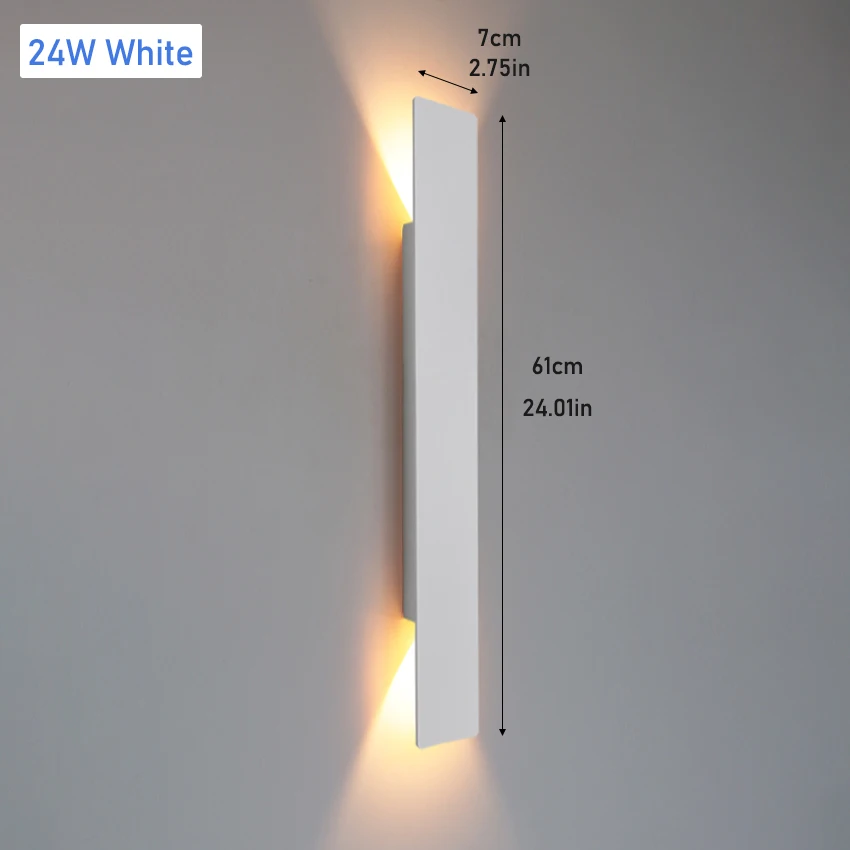 Outdoor Led Wall Lamp Ip65 Waterproof Aluminum Up Down Light 18W 110V/220V Black White For Courtyard Porch Exterior Lighting Outdoor Led Wall Lamp Ip65 Waterproof Aluminum Up Down Light 18W 110V/220V Black White For Courtyard Porch Exterior Lighting - Image 11