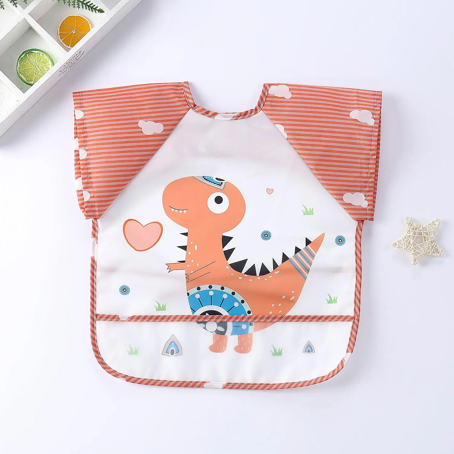 Wasserdichtes Ärmellätzchen mit Tasche, 0–3 Jahre - Image 26