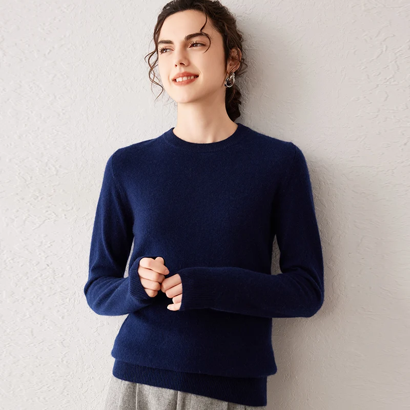 Damen 100% Reiner Kaschmir-Pullover 2026 Herbst Winter Rundhals Langarm Warm Weich Gestrickter Pullover Neue Strick-Oberteile Damenkleidung Damen 100% Reiner Kaschmir-Pullover 2026 Herbst Winter Rundhals Langarm Warm Weich Gestrickter Pullover Neue Strick-Oberteile Damenkleidung – Bild 18