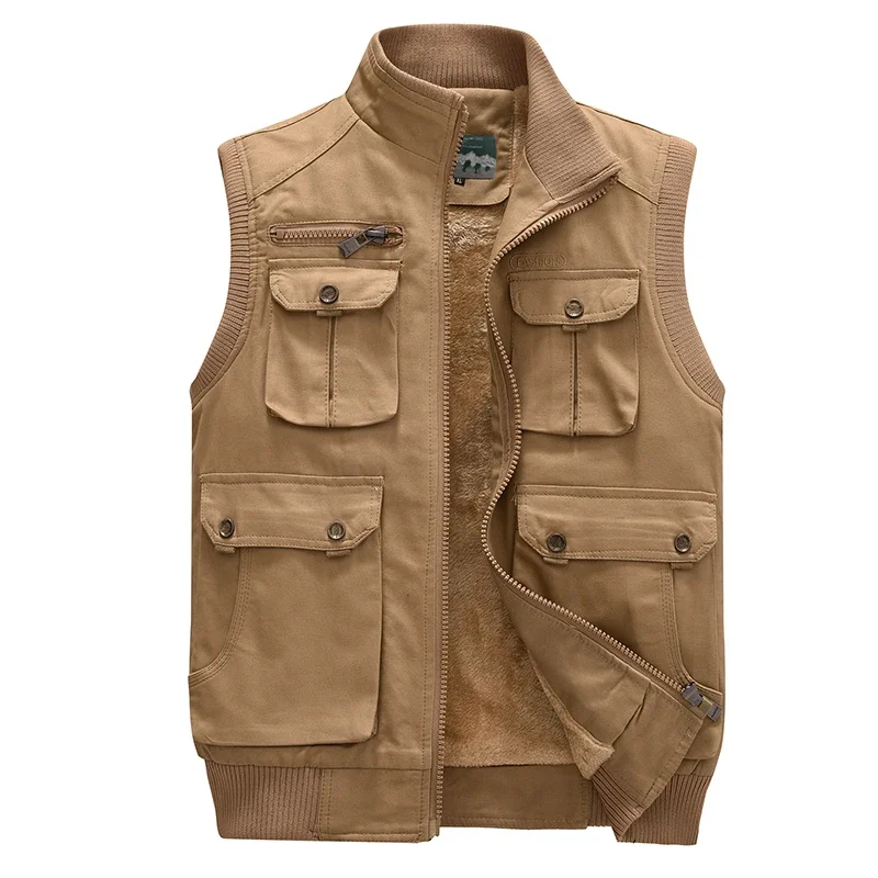 Winter Militär Weste Warme Männer Parkas Wind Dichte Fleece Dicke Westen Herren Fleece Westen Wind Jacke Baumwolle Lässige Herren Jacke Winter Militär Weste Warme Männer Parkas Wind Dichte Fleece Dicke Westen Herren Fleece Westen Wind Jacke Baumwolle Lässige Herren Jacke - Image 2