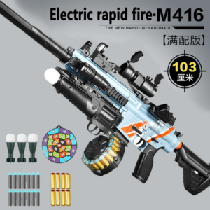 M416 Soft Bullet Shooter Self Integrated Toy Gun, Electric Continuous Shooting Toy Gun, Shooting Assault Rifle