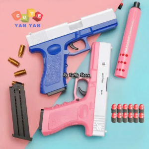 DIY Softbullet-Spielzeugpistole für Jungen Schaumstoff-Auswurfspielzeug Dart-Blaster-Pistole Manuelle Airsoft-Waffen als Geschenk für Kinder und Erwachsene