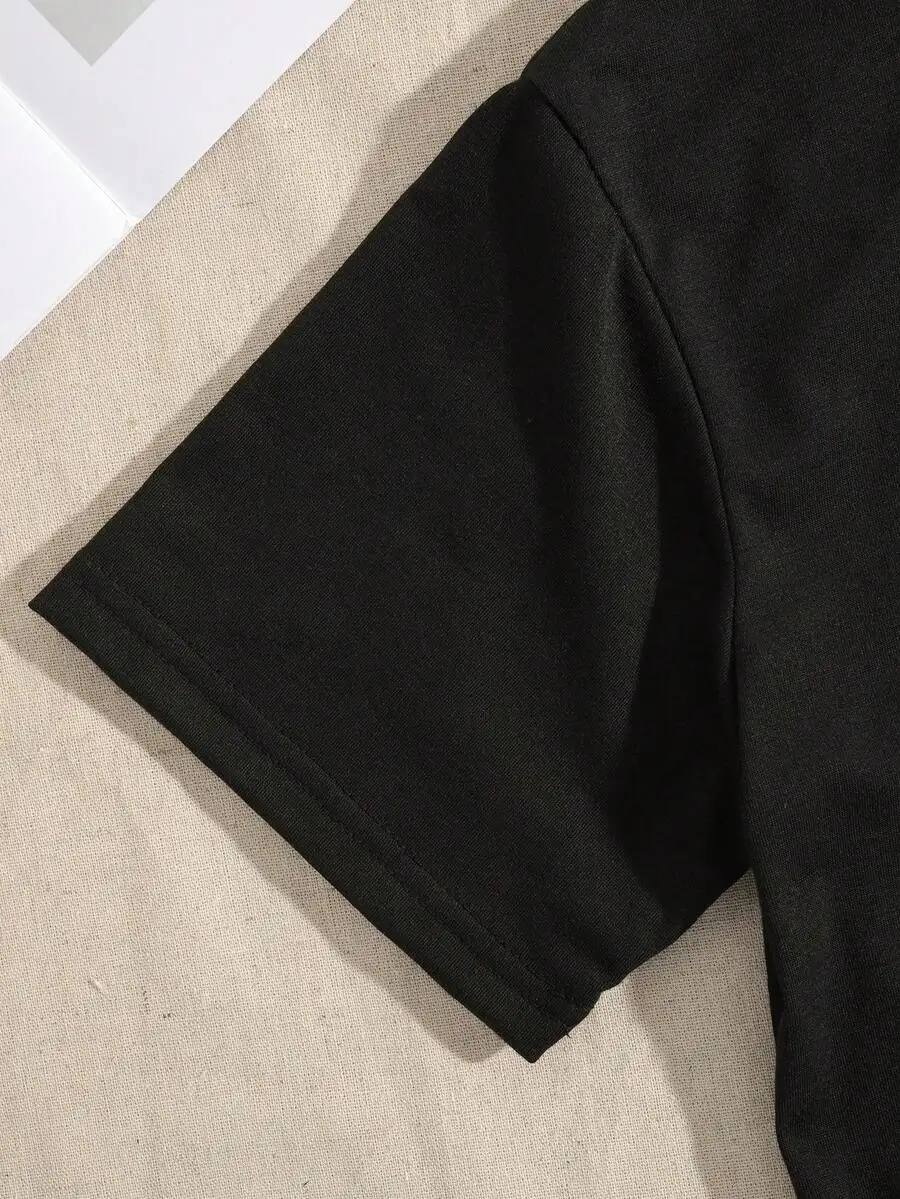 Unisex Casual Solid Color T‑Shirt Crew Neck Short Sleeve Everyday Wear Tee Unisex Casual Solid Color T‑Shirt Crew Neck Short Sleeve Everyday Wear Tee - Image 5