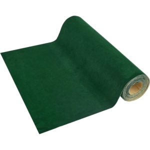 15.7" x 118" Dark Green Self Adhesive Velvet Flocking Sheet Velvet Fabric Drawer Liner for Jewelry Decoration 0.6mm Thickness