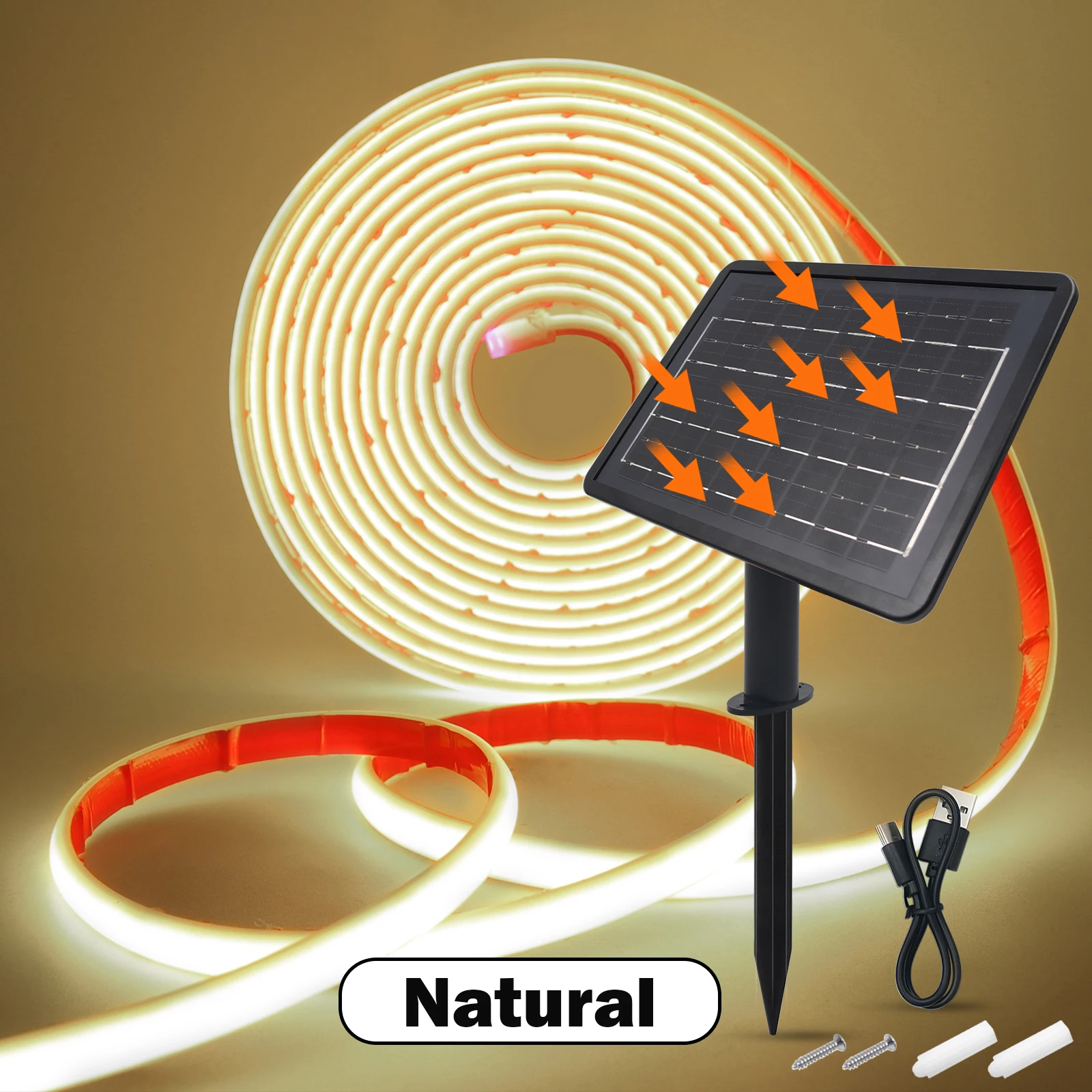 Dc24V Solar Powered Cob Neon Led Strip Ip68 Waterproof 320Leds/M Flexible Adhesive Ribbon Rope Light Home Garden Linear Lighting Dc24V Solar Powered Cob Neon Led Strip Ip68 Waterproof 320Leds/M Flexible Adhesive Ribbon Rope Light Home Garden Linear Lighting - Image 9