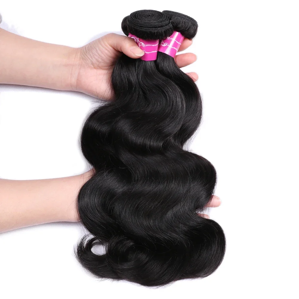 Body Wave Echthaar-Bündel, Naturfarben, Remy, 1/3/4 Stück, 10–40 Zoll Body Wave Echthaar-Bündel, Naturfarben, Remy, 1/3/4 Stück, 10–40 Zoll - Image 2